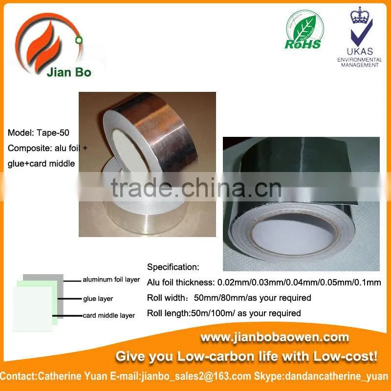 Aluminum foil fiberglass reinforced adhesive tape