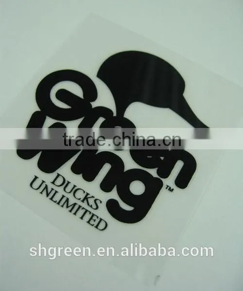 Factory-making flock heat transfer labels