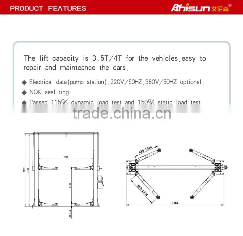 hydraulic car door lift lifting gantry used car garage lift for basement