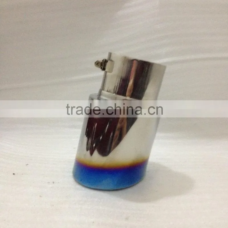 Factory Price Stainless steel Blue Single Outlet Exhaust Tips