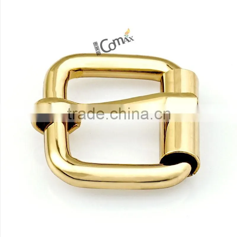 Gold Metal Roller Pin Buckle For Handbag