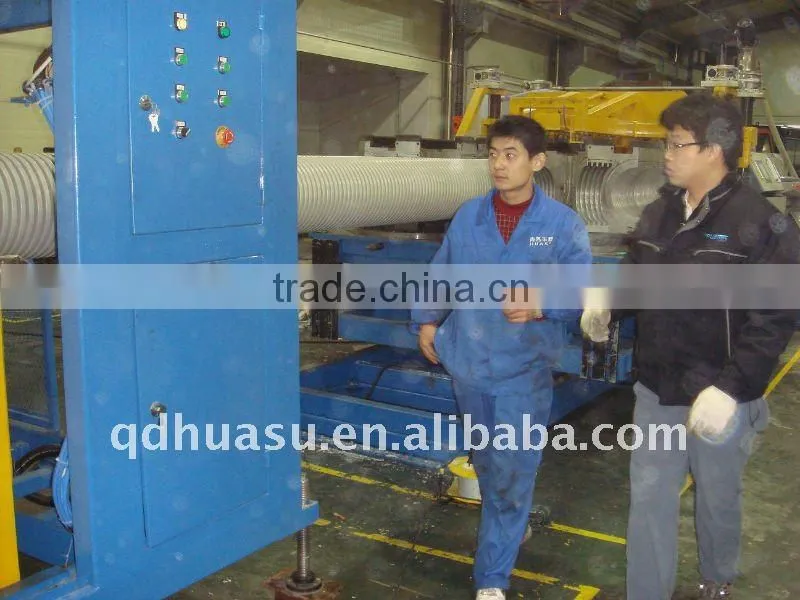 Great Output PVC double wall corrugated pipe production machine