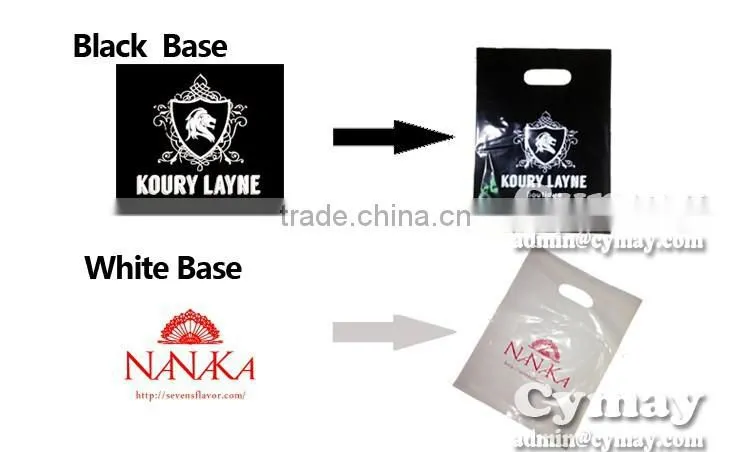 Custom plastic bag with logo print 45x55 cm MOQ 500Pcs