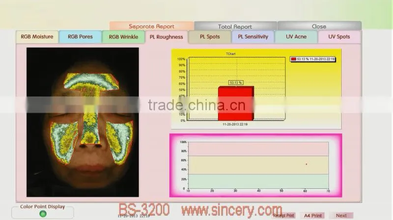 skin analyzer magnifier machine