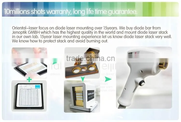 Factory Price high quality 808nm diode laser hair removal machine / diode laser pad