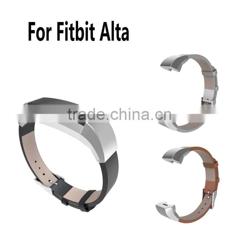 High Quality Watchbands Colors Luxury Genuine Leather Band Strap Bracelet For Fitbit Alta Tracker