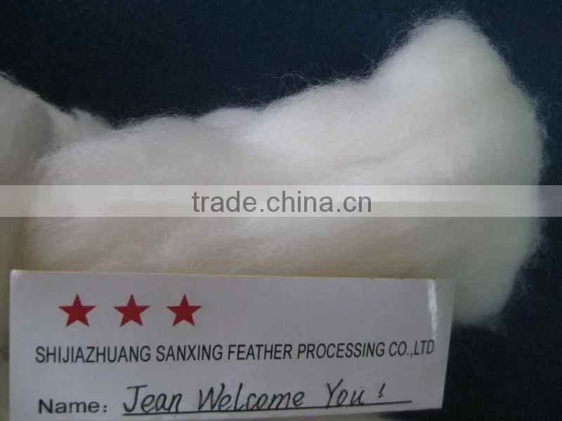 good quality 100% merino wool top,20MIC, 80-100MM, natural white color.