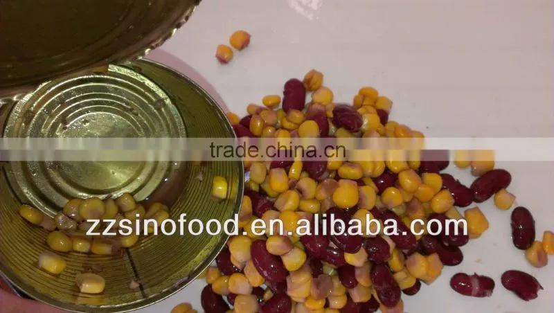 400g Canned Mixed Red Kidney Beans and Sweet Corn Chinese Supplier