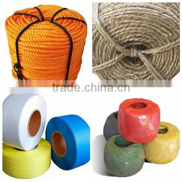 Industrial three stranded rope cotton rope making machine