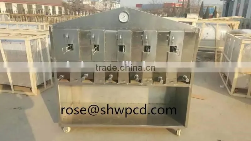 Automatic smokeless charcoal fish grill machine,large capacity fish roasting machine with best price