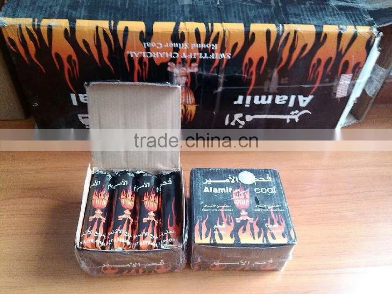 shisha charcoal coal and BBQ briquette