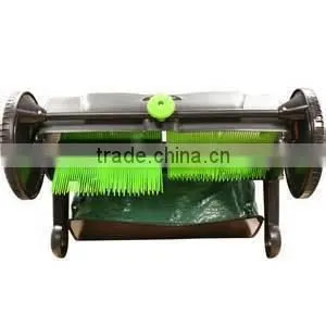 21 Inch Manual Hand Push Path Yard Lawn Garden Grass Leaf Sweeper