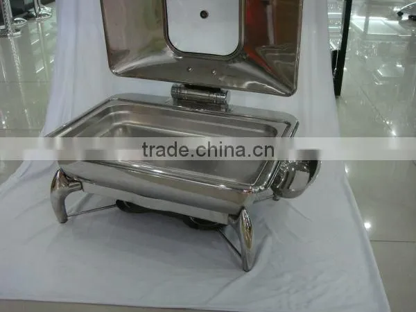 chafing dish with glass window lid