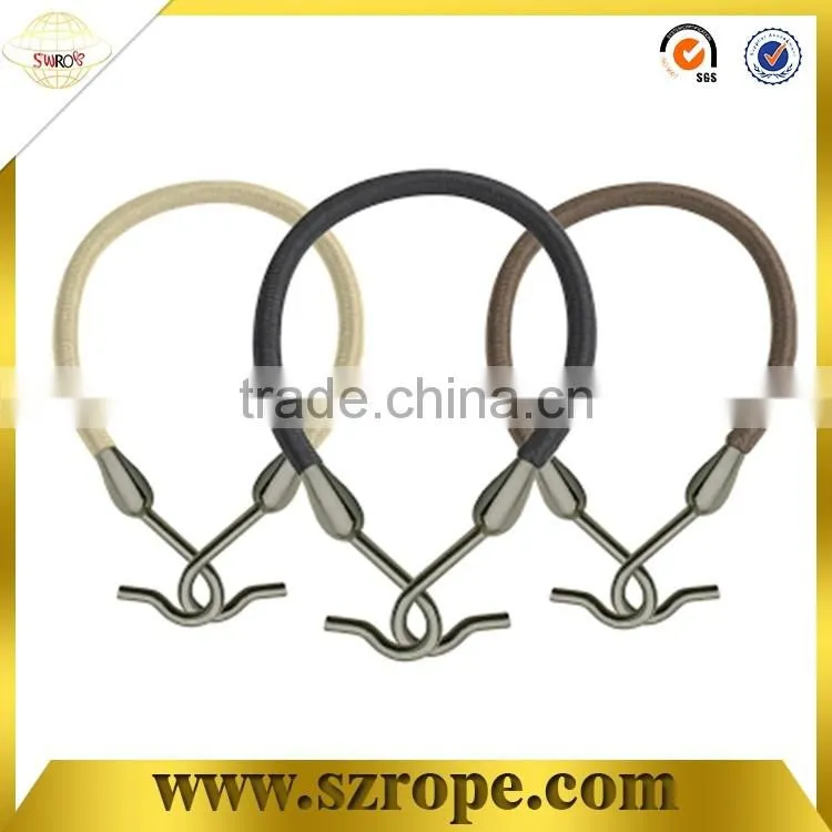2016 new arrived rubber hair styling bungee bands with hook