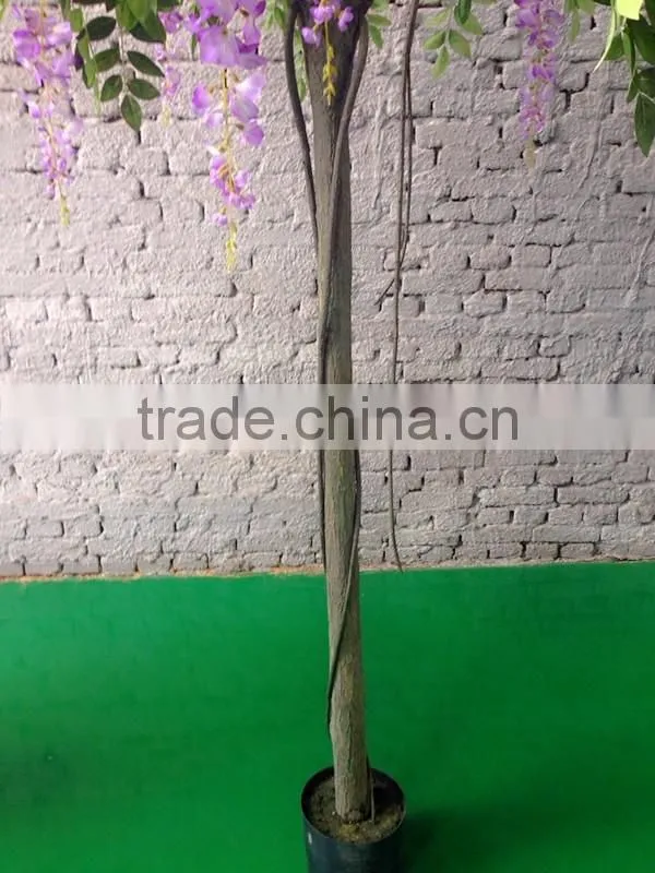 240cm Purple Artificial Wisteria Silk Tree
