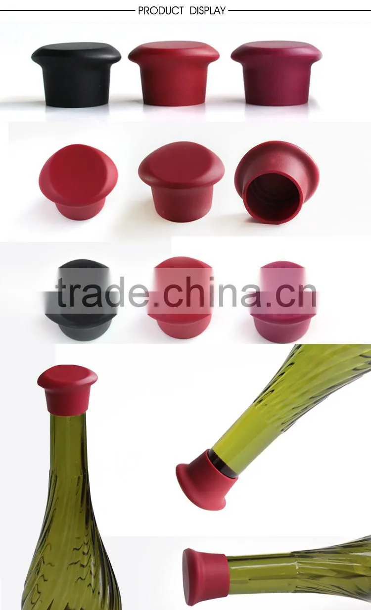 BPA Free Silicone Wine Bottle Stopper Parts