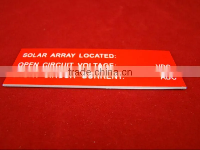 ABS Plastic Label Sheet