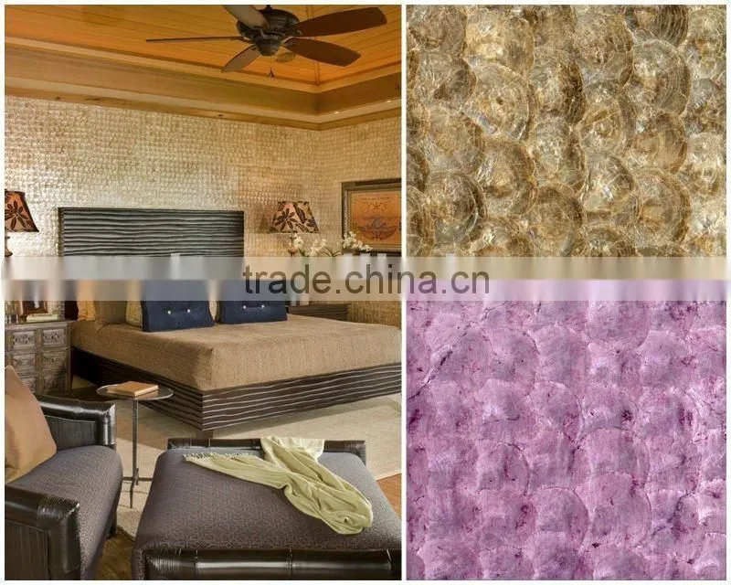 New Design Furniture Inlay Capiz Shell Wallpaper,Capiz Shell Paper