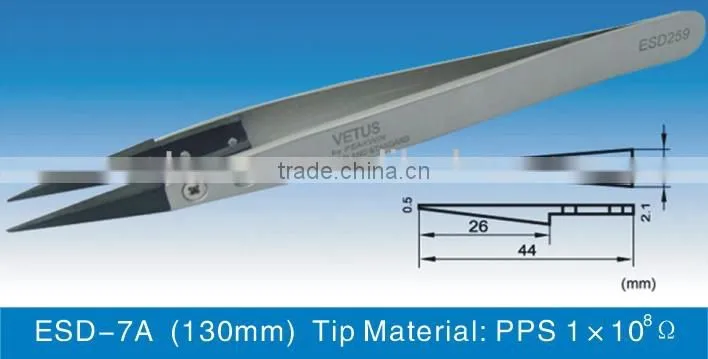 ESD-259A Replaceable Tip Stainless Steel Tweezers,China Factory