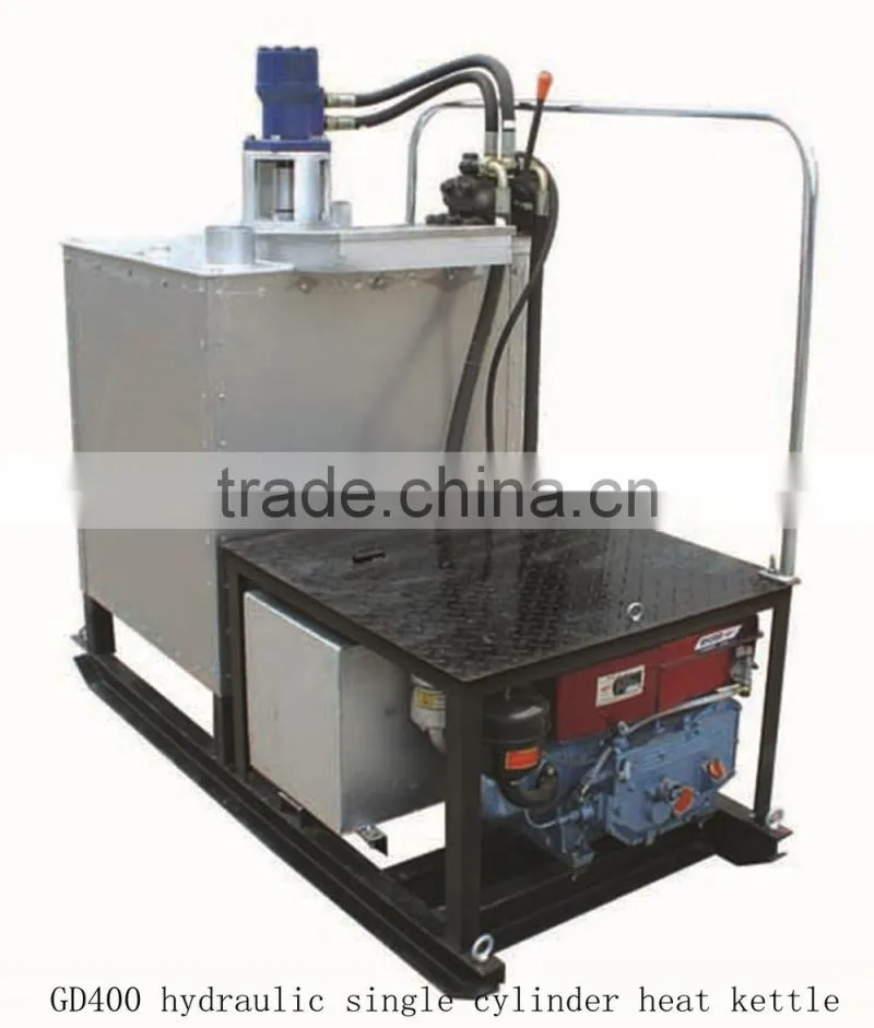 GD400 Hydraulic single cylinder thermoplastic road marking preheater