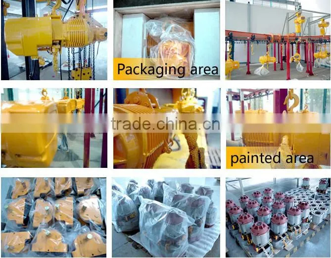 small 500kg electric chain hoist with trolley for sale