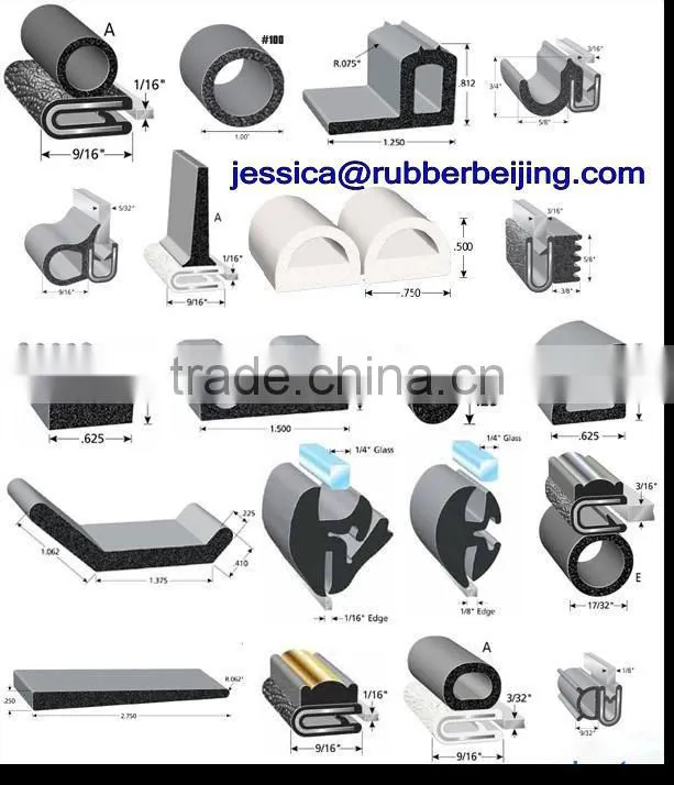 Heat resistance Oven Door Rubber Seal strips