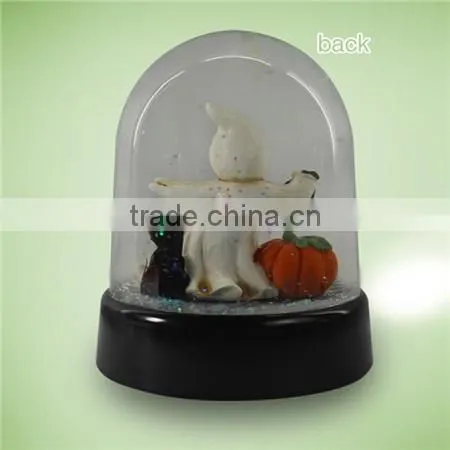 Plastic ghost snow globe