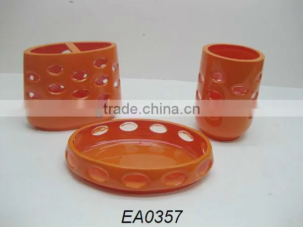 Hotel resin bathroom accessories holder green