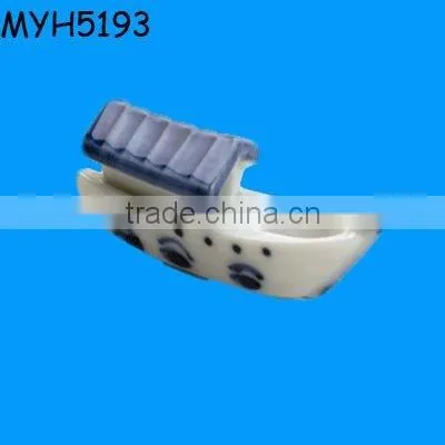 Elegant Painted Ceramic Orange Koi Fish Chopstick Rest
