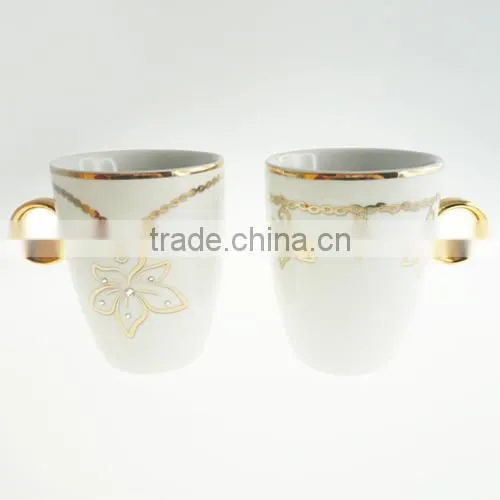 hot selling porcelain ceramic coffee tea beer magic sublimation copper mug cup