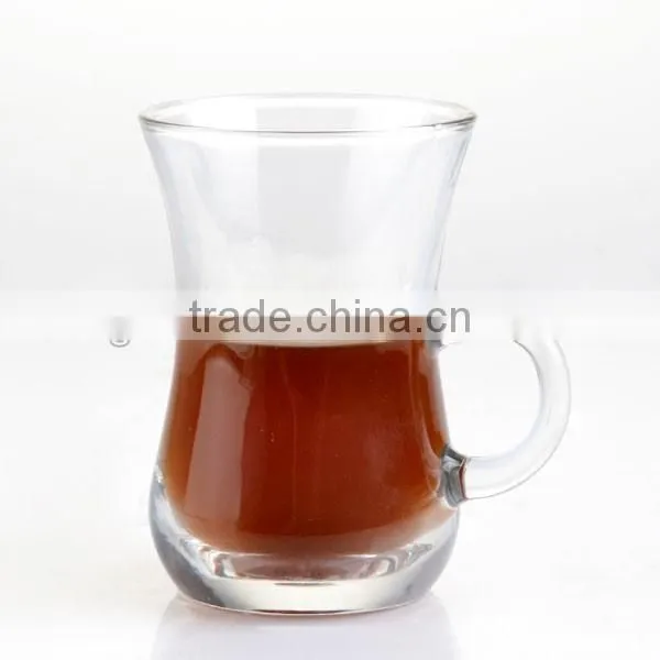 2016 Popular small clear italian coffee cups and saucers set