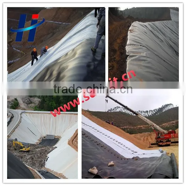 black color hdpe geomembrane used in salt industry anti-seepage