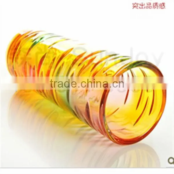 colored glass vases