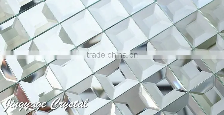 Diamond 5 surface glass mosaic tile 30*30mm crystal mosaic