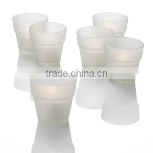 Mosica Flower Pot Votive Colorful Candler Holders Set of 12