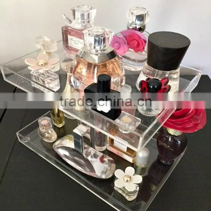 OEM clear acrylic insert paper tray for office storage