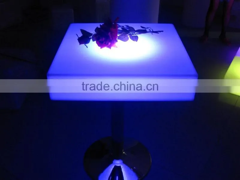 PE waterproof IP65 and infrared remote control bar table