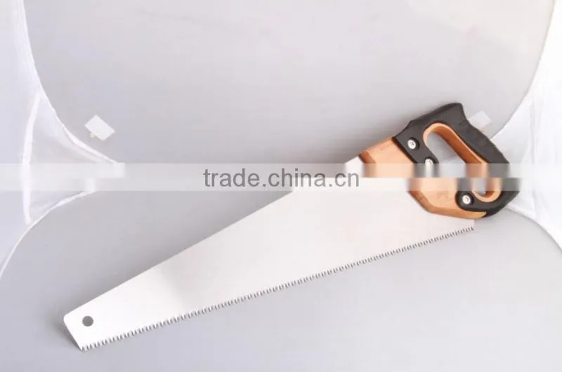 14" hand saw with wooden handle
