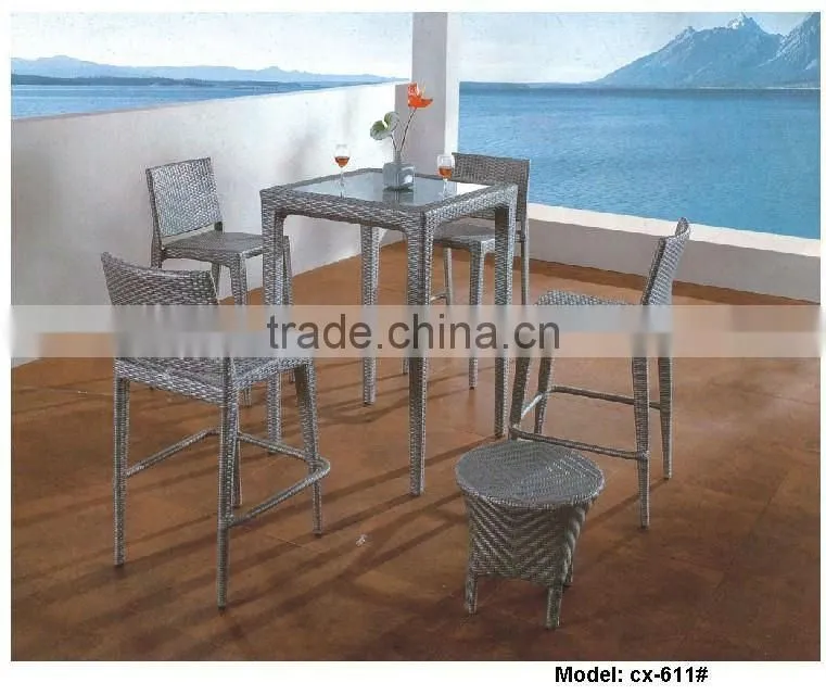 rattan wicker outdoor bar stools
