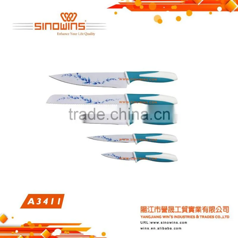 A3140 New Design Super Quality Stainless Steel Kitchen Knife Set with ABS Handle