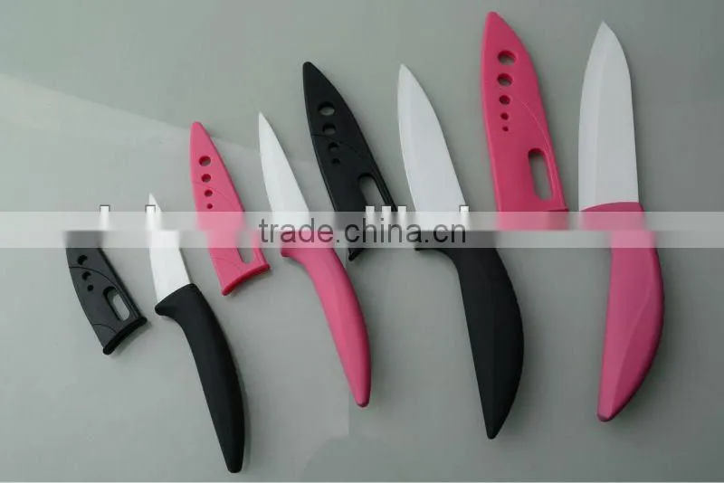 4 Pieces Zirconia Ceramic Knife With Blade Saver