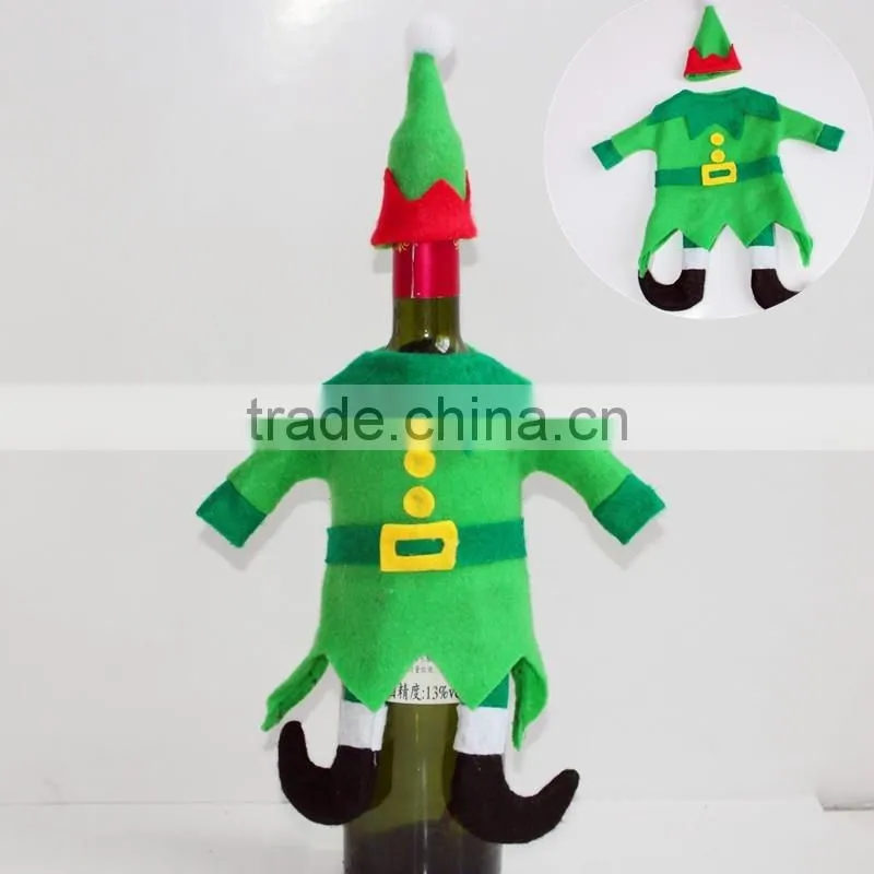 Alibaba China Supplier Novelty Christmas Wine Bottle Covers Christmas Decor