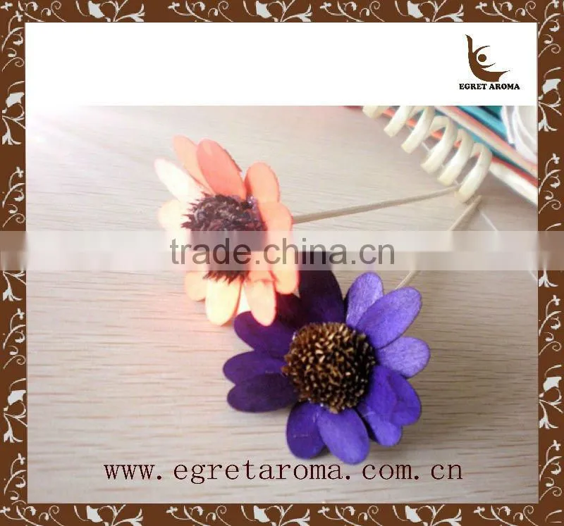 nice design rattan sticks and sola flower