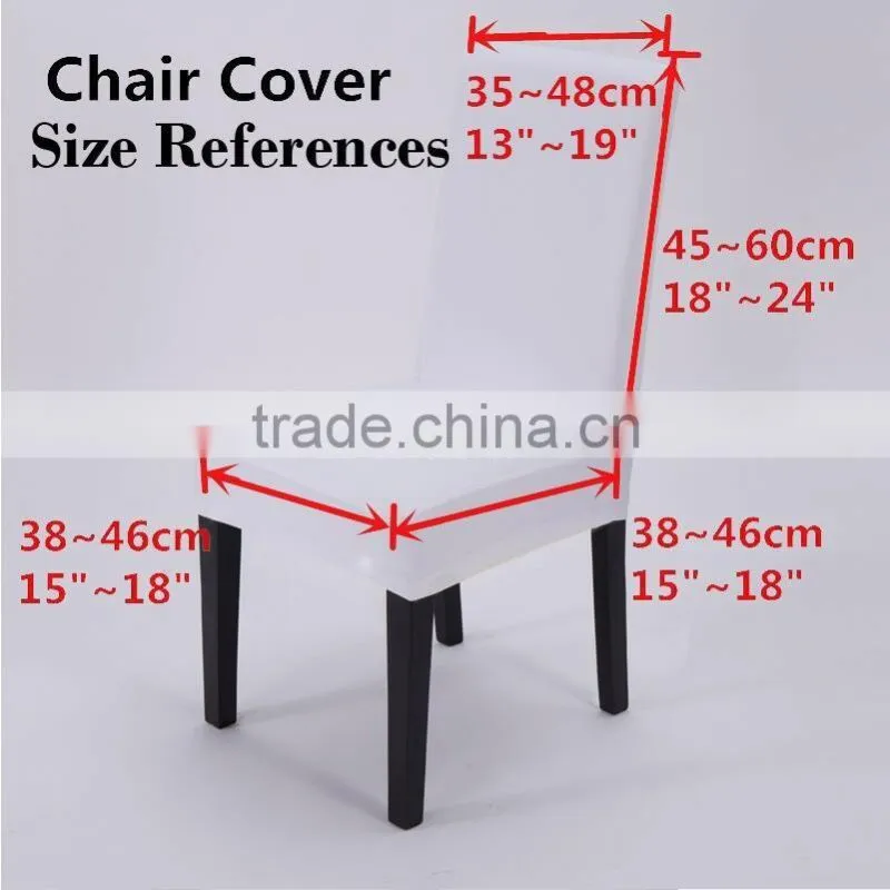 Free Shipping Dinning Home Chair Cover Wedding Solid Colors Spandex Dining Chair Covers For Wedding Party Chair Decoration