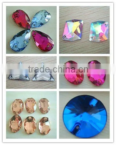 crystal auqare button