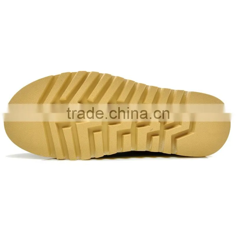 Black swede leather casual shoes fashion sample for men, adults work boots shoes with leather upper and rubber sole