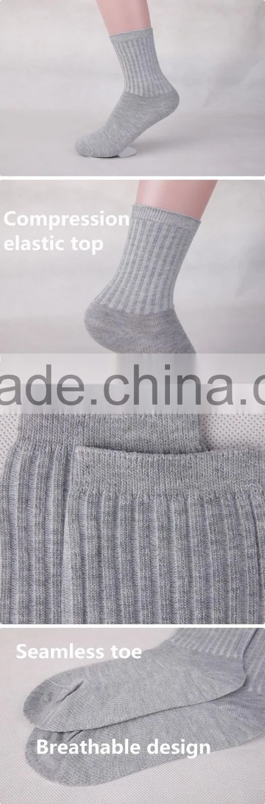 School student 100% cotton one color tube socks
