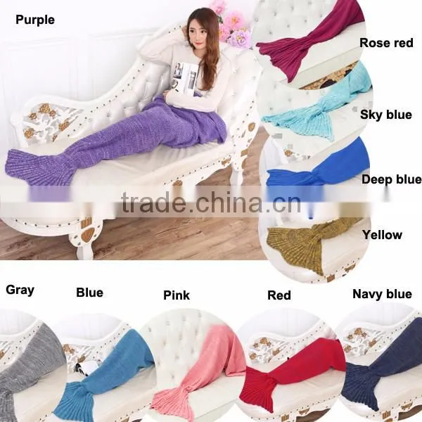 Wholesale China Crochet Adult Mermaid Tail Blankets