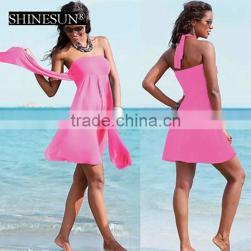 2017 new arrival swimwear Beach skirt ribbon wrapped dress beach dress skirt