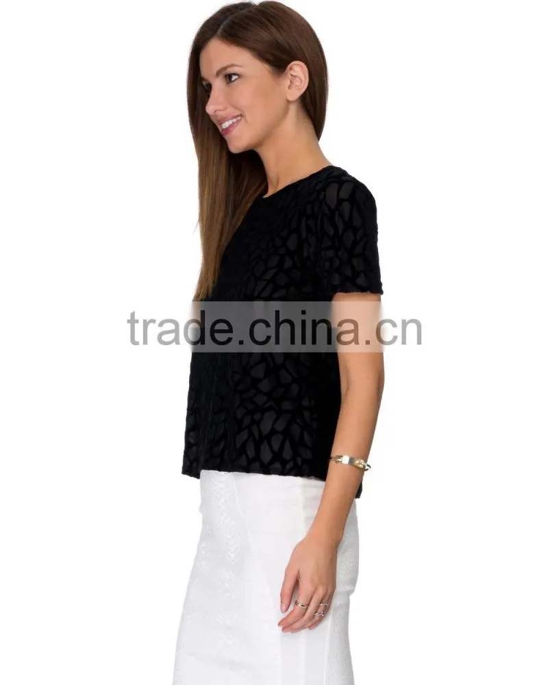All black Abstract Tee